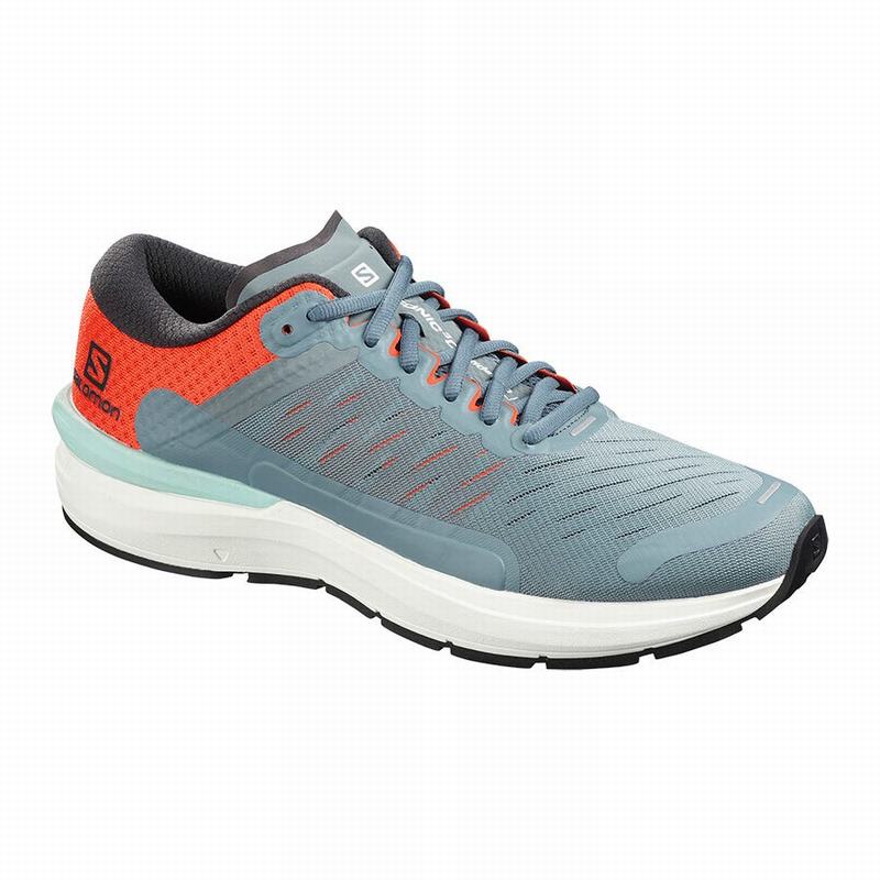 SALOMON SONIC 3 CONFIDENCE Philippines - Men's Running Shoes - Dark Blue/Orange | 081549-CHB